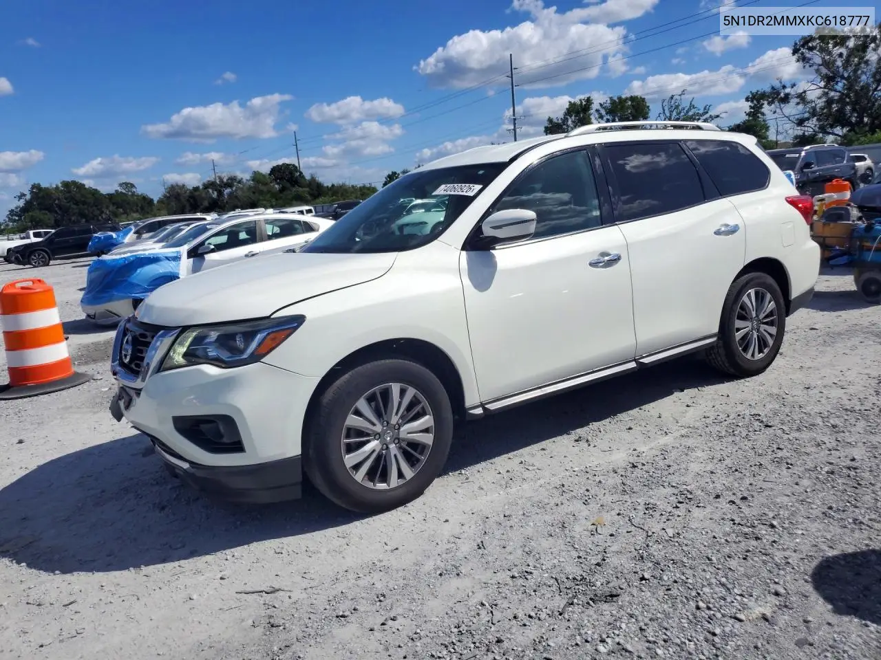 NISSAN PATHFINDER 2019, VIN 5N1DR2MMXKC618777