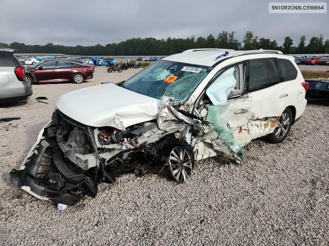 NISSAN PATHFINDER 2020, VIN 5N1DR2CN8LC598864