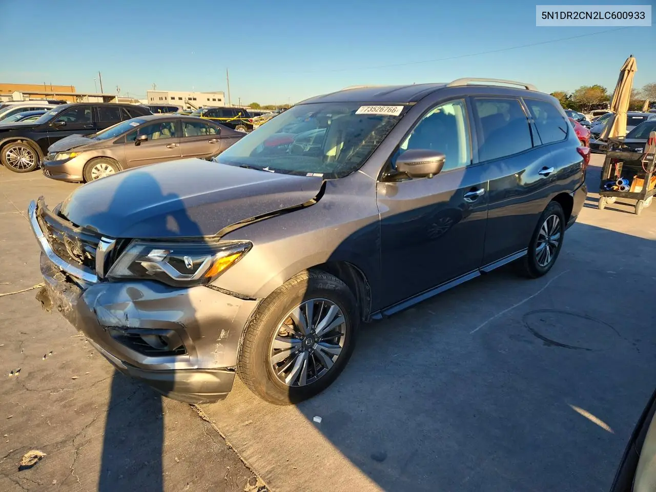 NISSAN PATHFINDER 2020, VIN 5N1DR2CN2LC600933