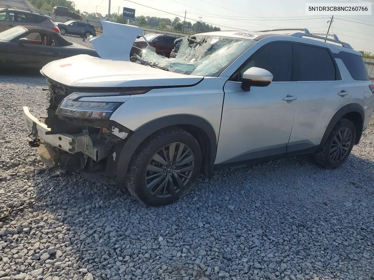 NISSAN PATHFINDER 2022, VIN 5N1DR3CB8NC260766