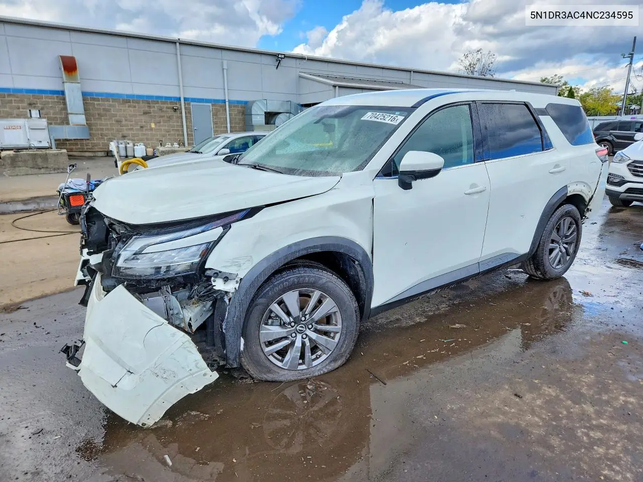 NISSAN PATHFINDER 2022, VIN 5N1DR3AC4NC234595