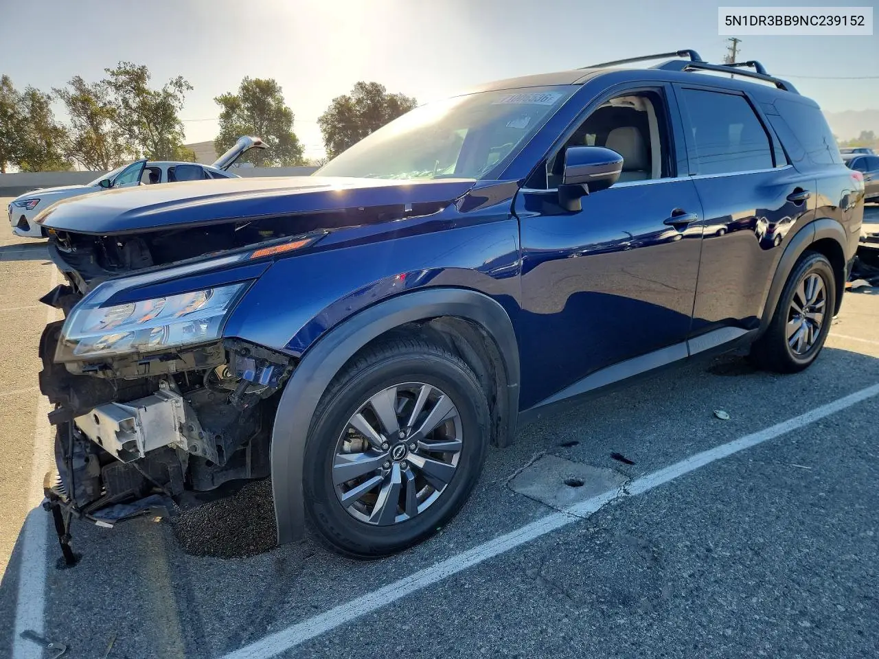 NISSAN PATHFINDER 2022, VIN 5N1DR3BB9NC239152