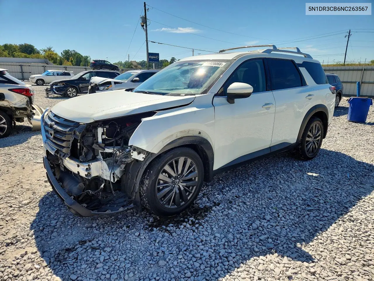 NISSAN PATHFINDER 2022, VIN 5N1DR3CB6NC263567