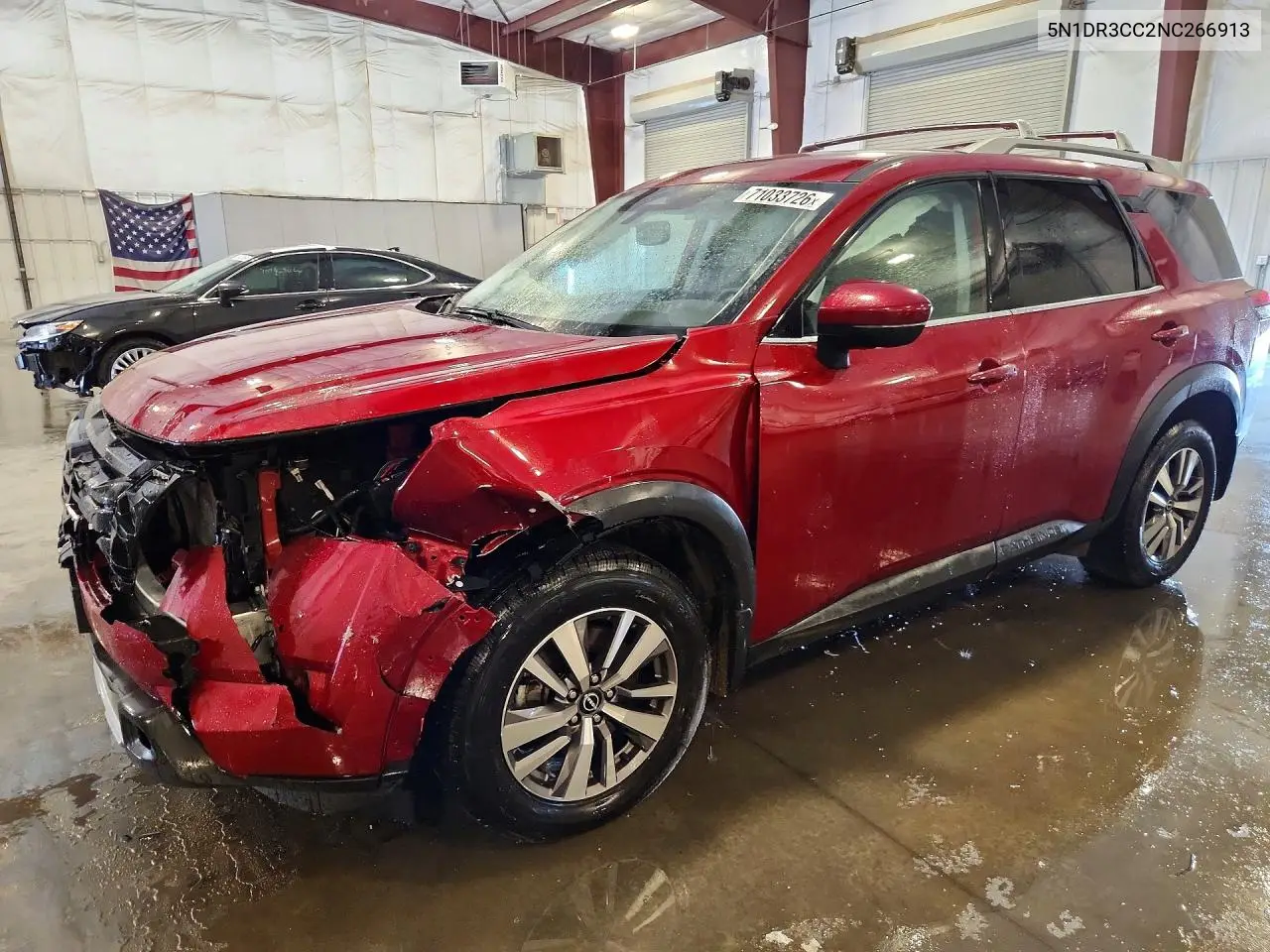 NISSAN PATHFINDER 2022, VIN 5N1DR3CC2NC266913