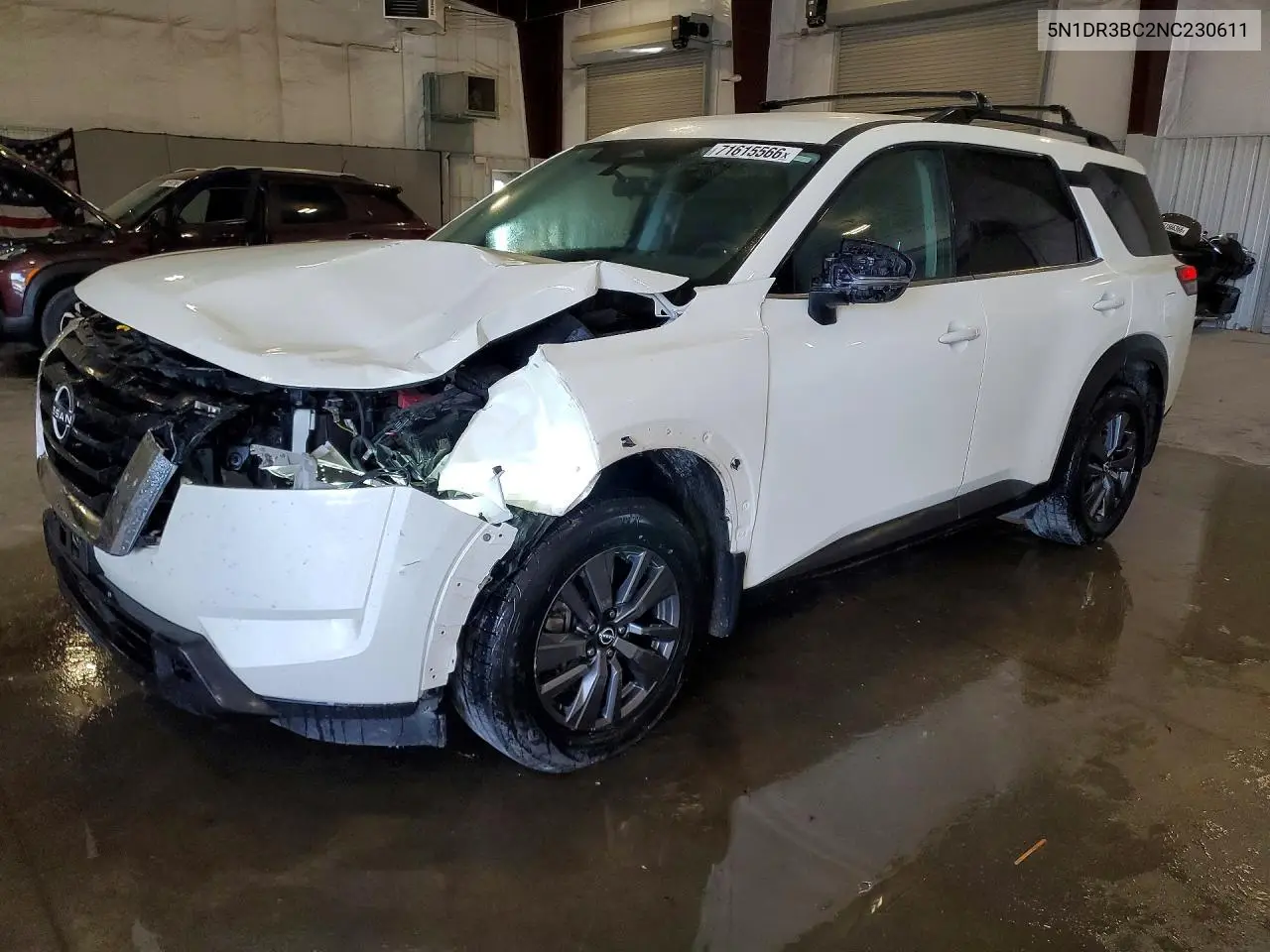 NISSAN PATHFINDER 2022, VIN 5N1DR3BC2NC230611