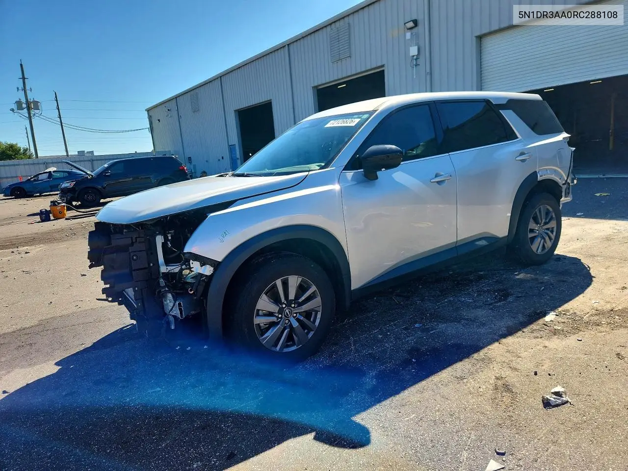 NISSAN PATHFINDER 2024, VIN 5N1DR3AA0RC288108