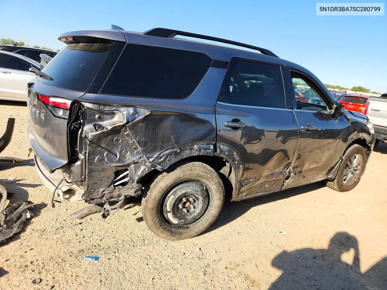 2025 NISSAN PATHFINDER VIN 5N1DR3BA7SC280799 — фото 3