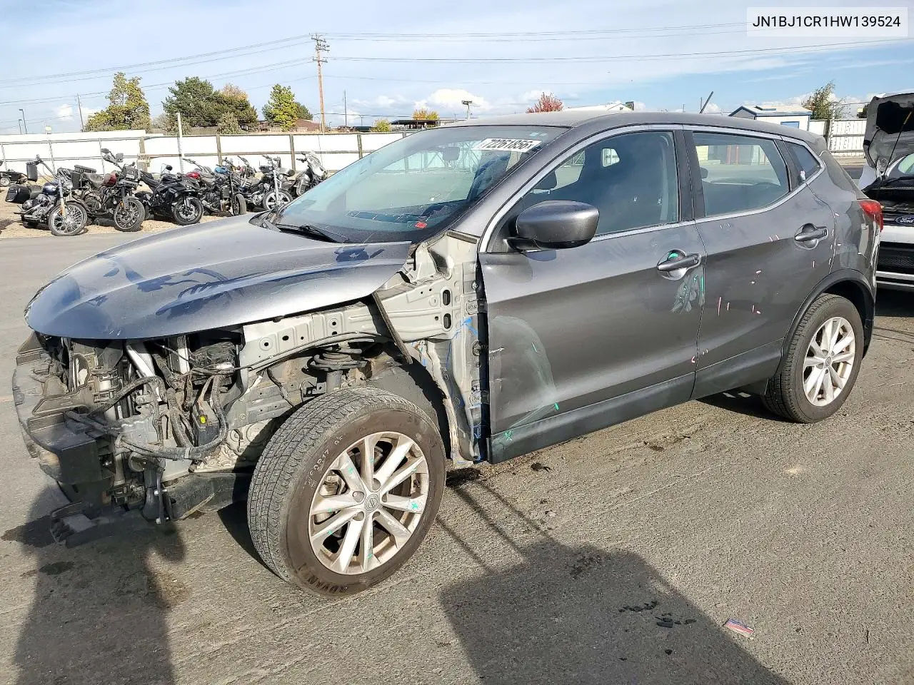 NISSAN QASHQAI 2017, VIN JN1BJ1CR1HW139524