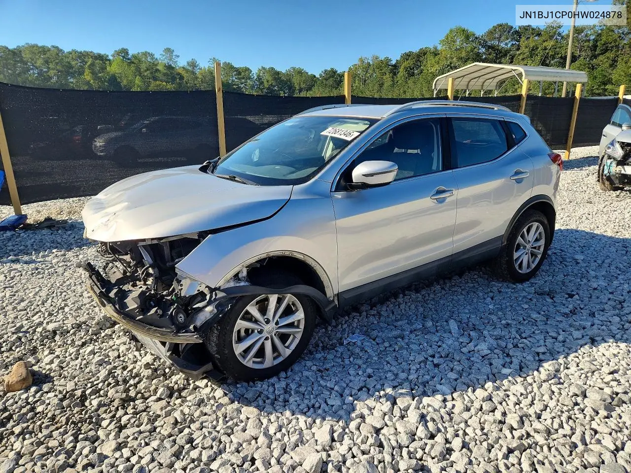 NISSAN QASHQAI 2017, VIN JN1BJ1CP0HW024878