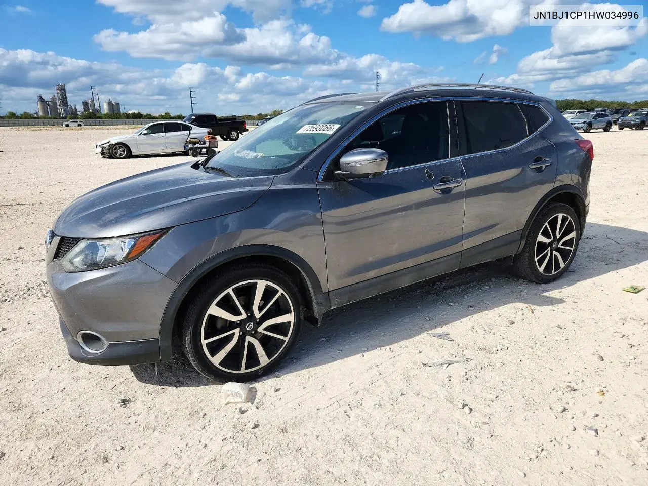 NISSAN QASHQAI 2017, VIN JN1BJ1CP1HW034996