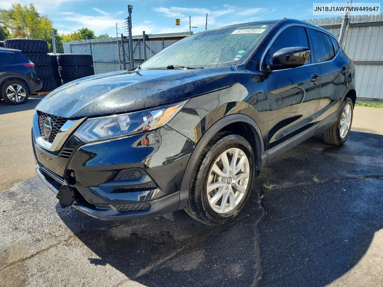 NISSAN QASHQAI 2021, VIN JN1BJ1AW7MW449647