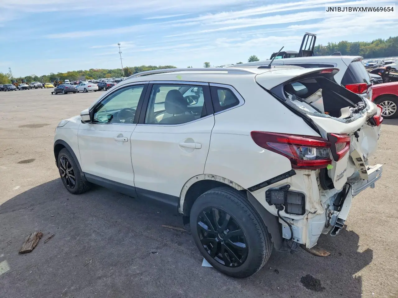 2021 NISSAN QASHQAI VIN JN1BJ1BWXMW669654 — фото 2