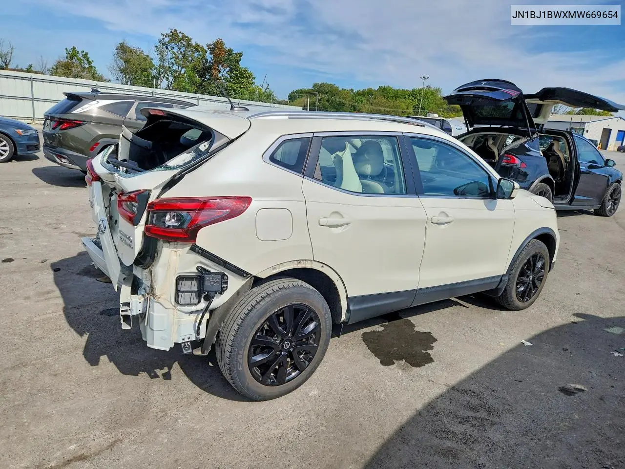 2021 NISSAN QASHQAI VIN JN1BJ1BWXMW669654 — фото 3