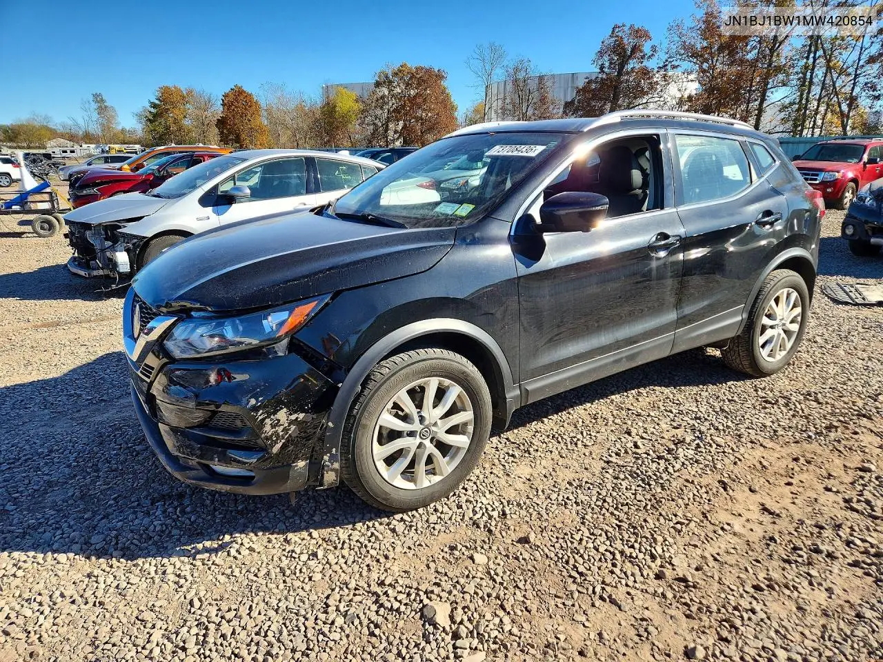 NISSAN QASHQAI 2021, VIN JN1BJ1BW1MW420854