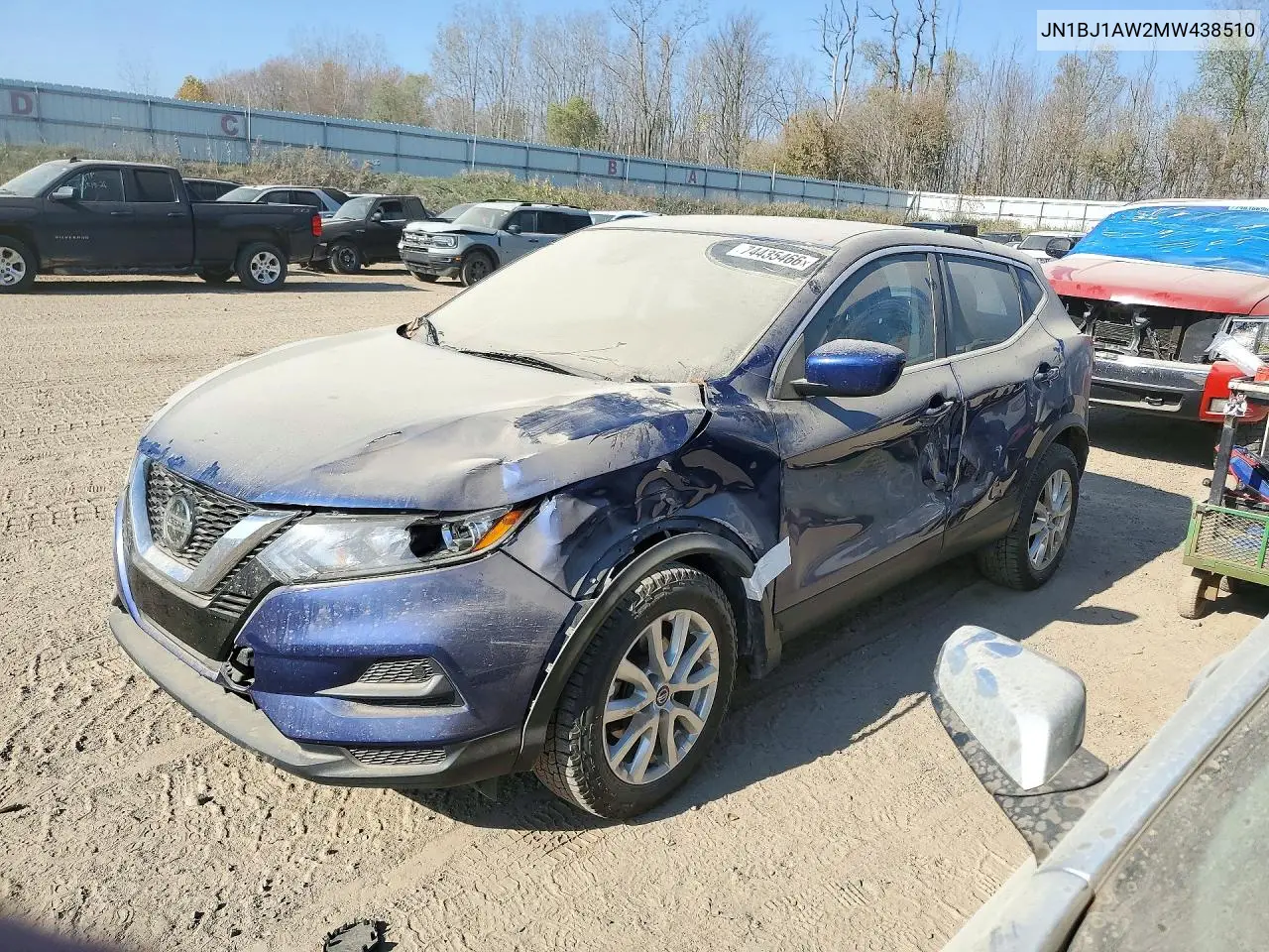 NISSAN QASHQAI 2021, VIN JN1BJ1AW2MW438510