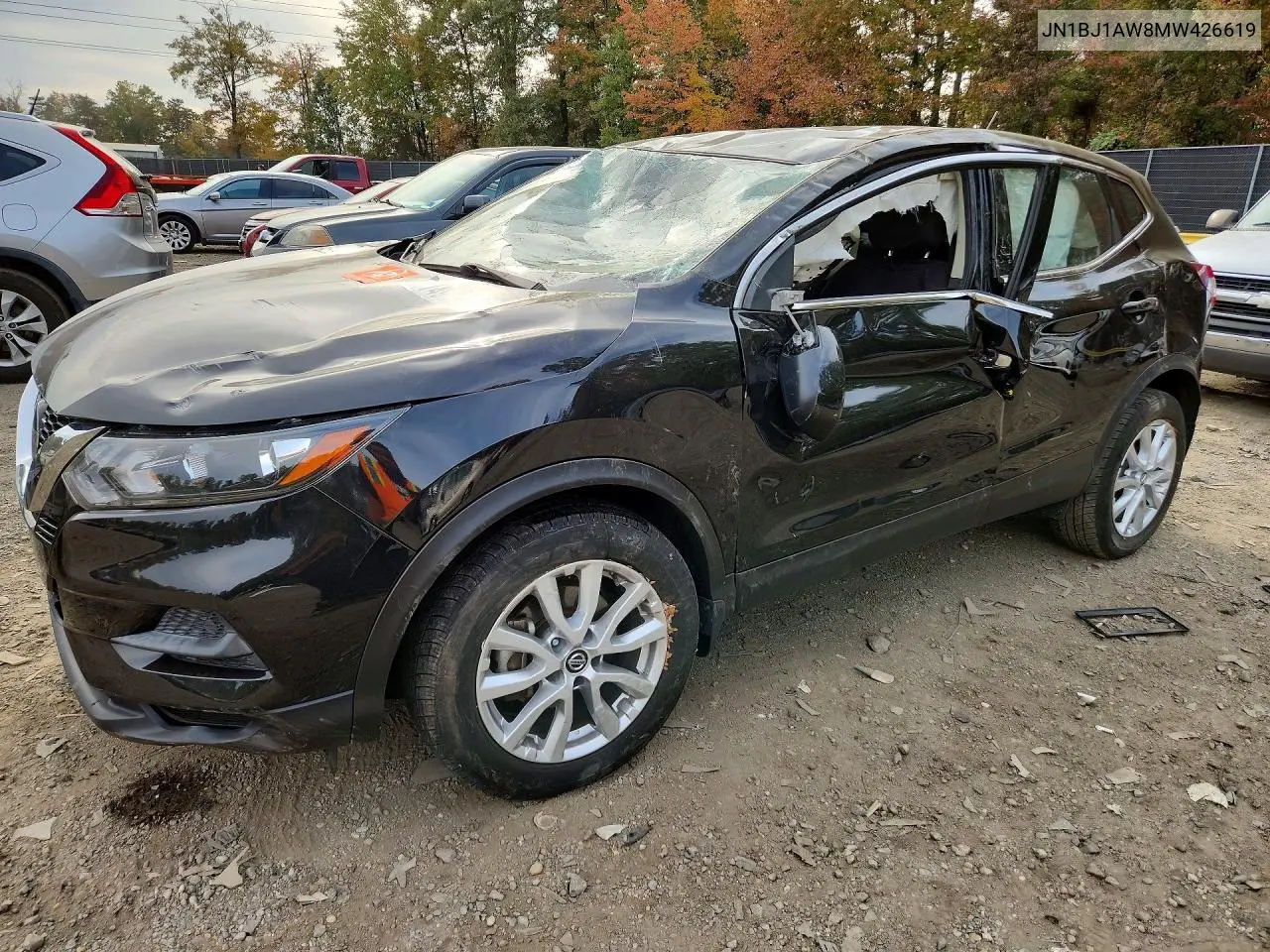 NISSAN QASHQAI 2021, VIN JN1BJ1AW8MW426619
