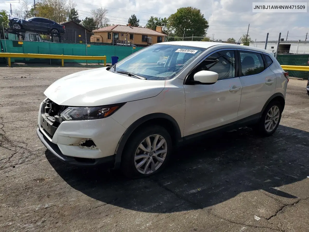 NISSAN QASHQAI 2022, VIN JN1BJ1AW4NW471509