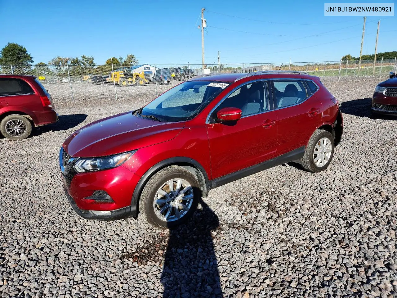 NISSAN QASHQAI 2022, VIN JN1BJ1BW2NW480921