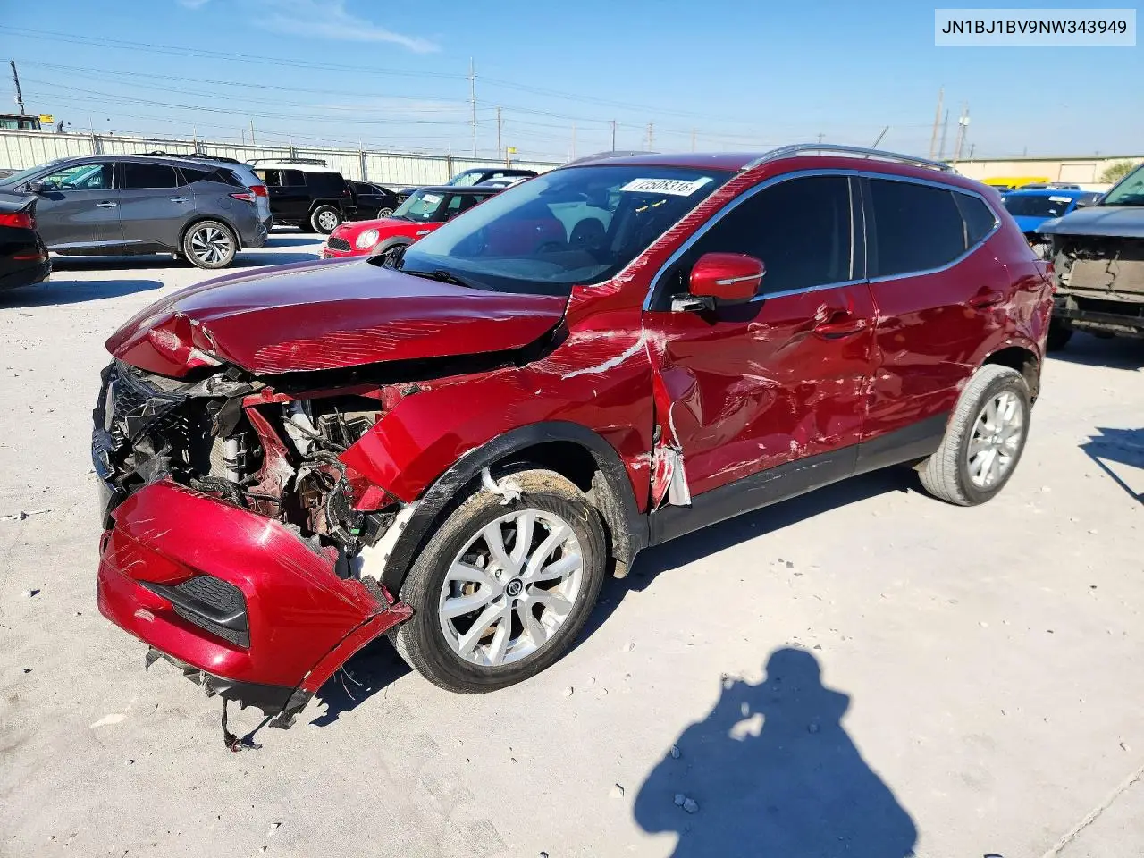 NISSAN QASHQAI 2022, VIN JN1BJ1BV9NW343949