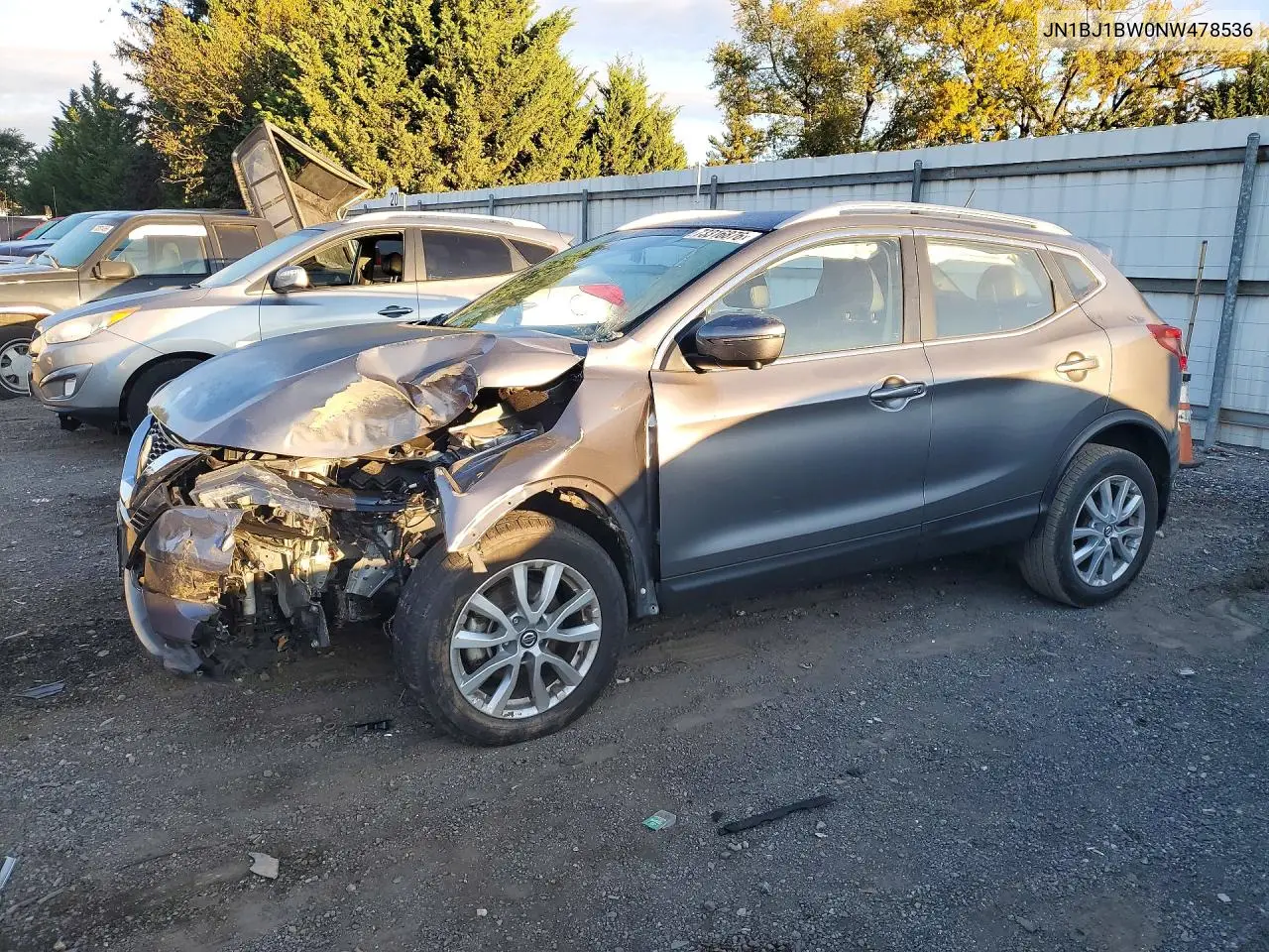 NISSAN QASHQAI 2022, VIN JN1BJ1BW0NW478536