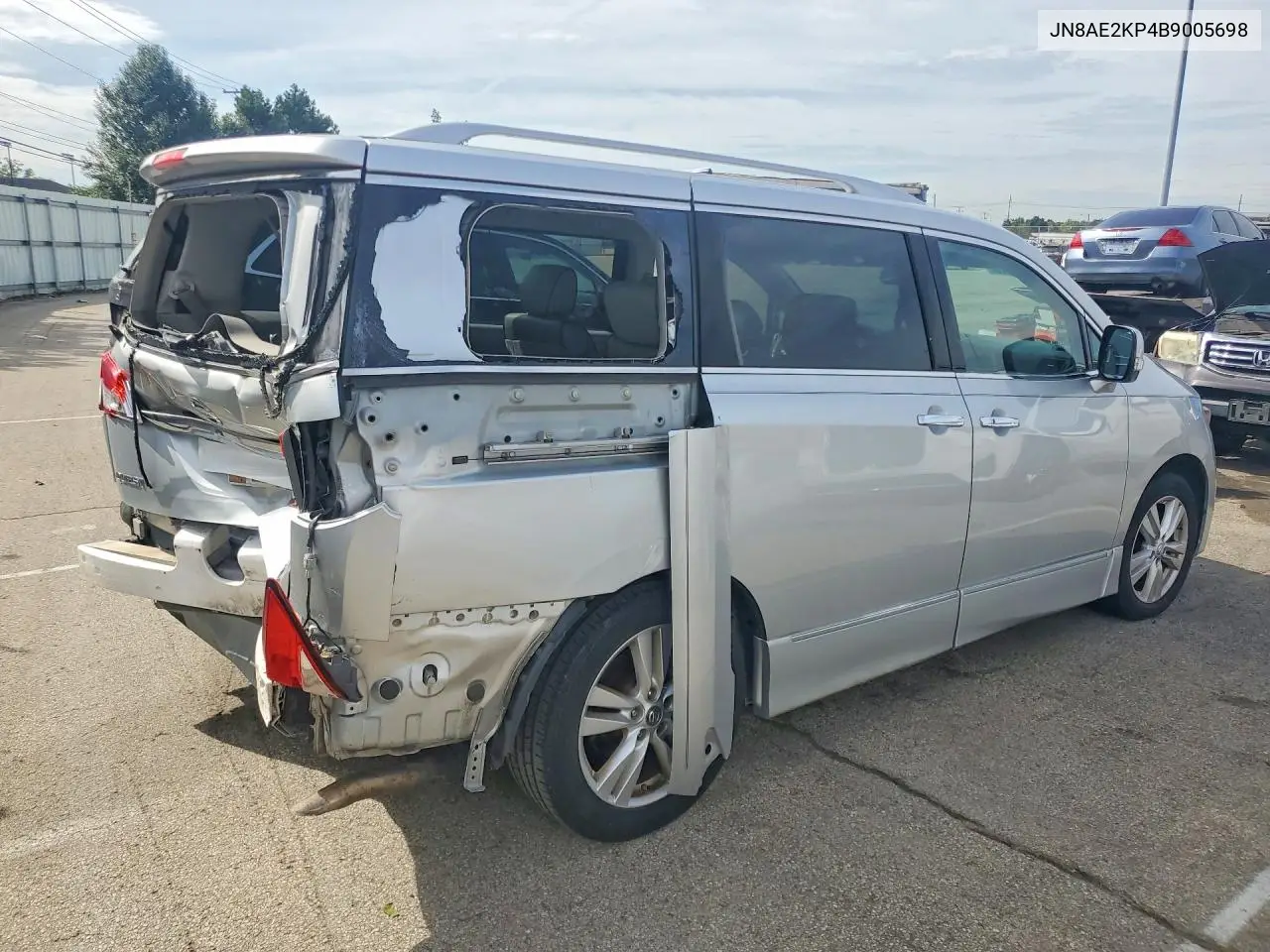 2011 NISSAN QUEST VIN JN8AE2KP4B9005698 — фото 3