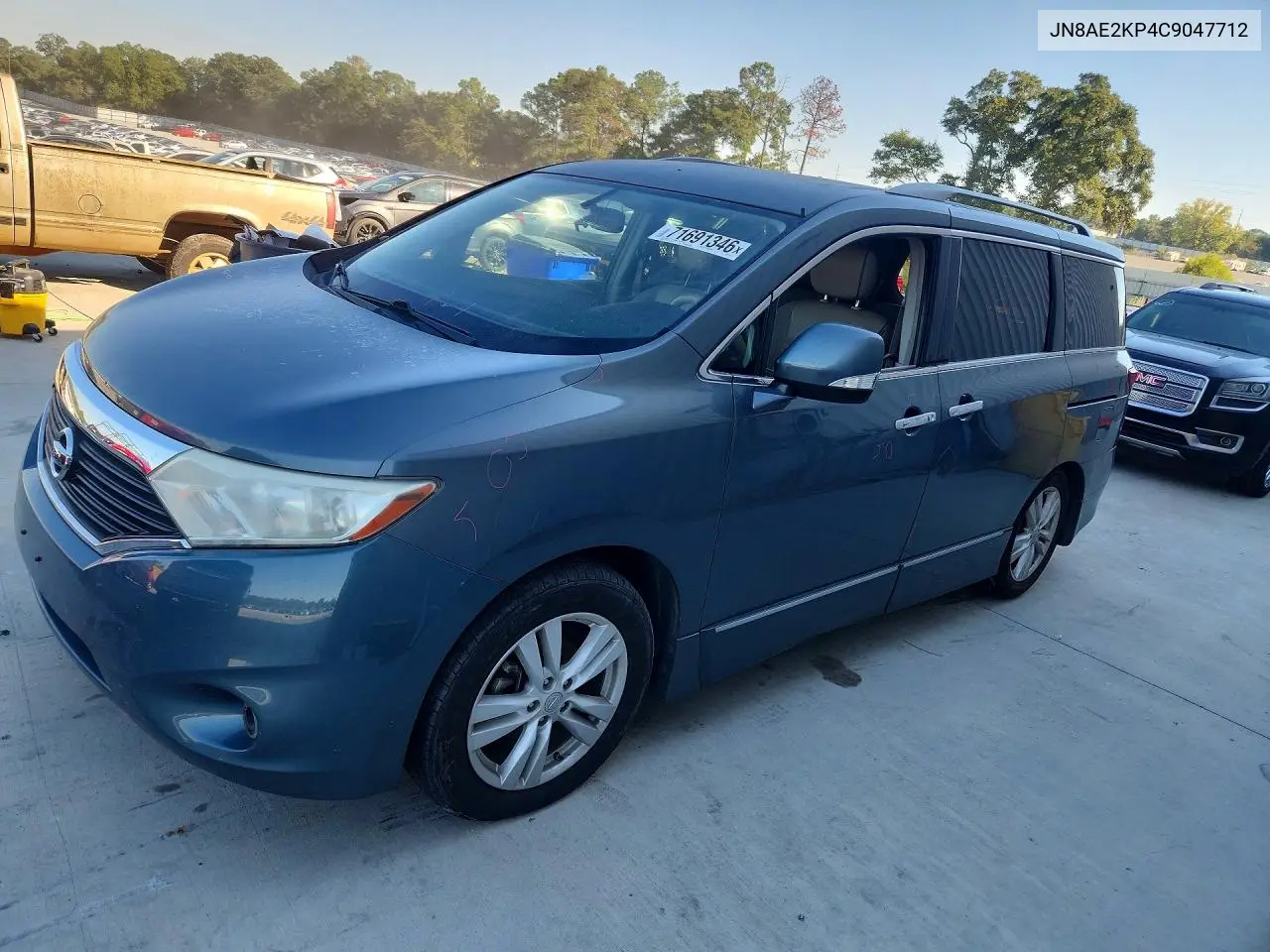 NISSAN QUEST 2012, VIN JN8AE2KP4C9047712