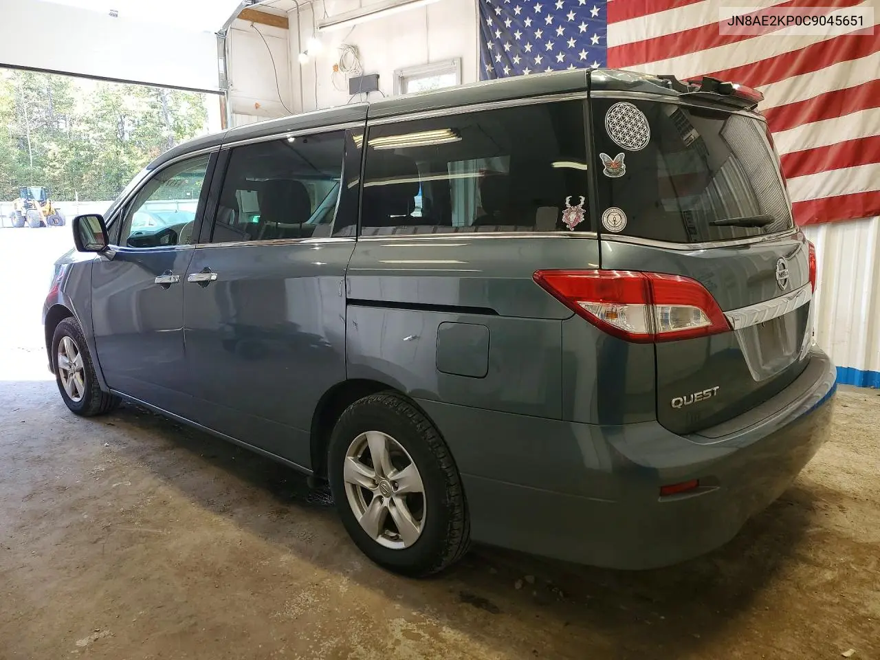 2012 NISSAN QUEST VIN JN8AE2KP0C9045651 — фото 2