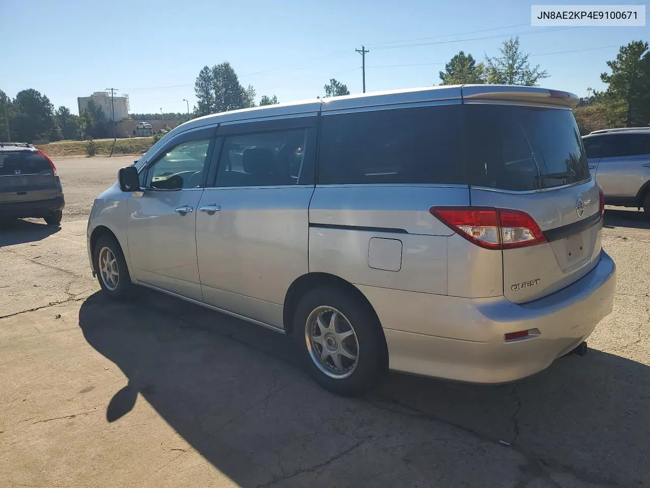 2014 NISSAN QUEST VIN JN8AE2KP4E9100671 — фото 2