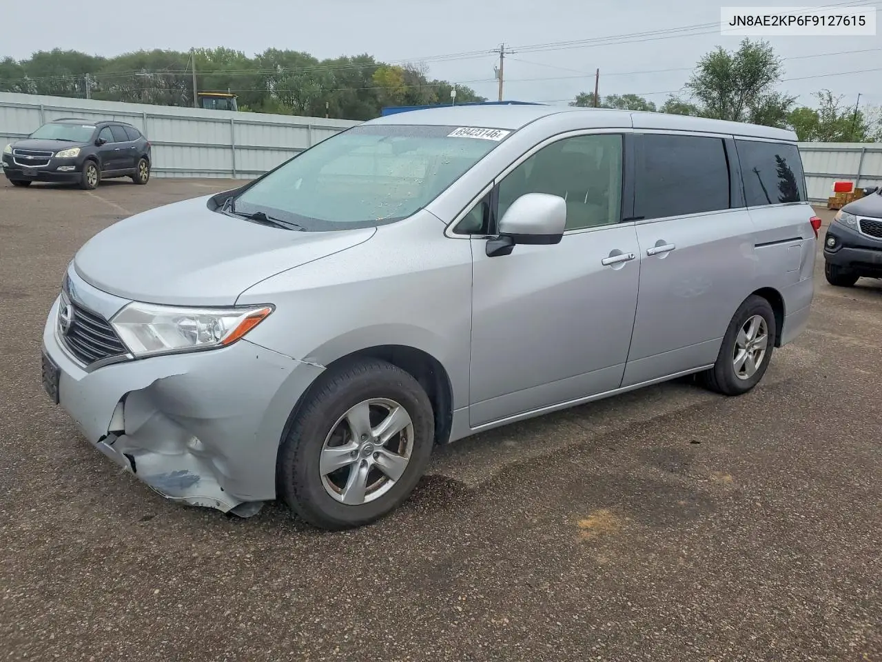 NISSAN QUEST 2015, VIN JN8AE2KP6F9127615