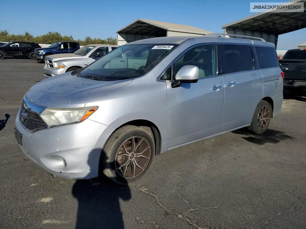 NISSAN QUEST 2016, VIN JN8AE2KP3G9152909