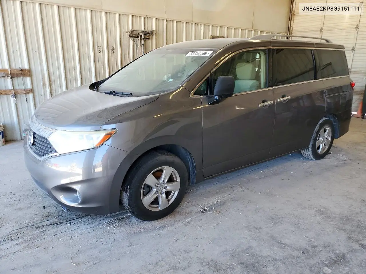 NISSAN QUEST 2016, VIN JN8AE2KP8G9151111