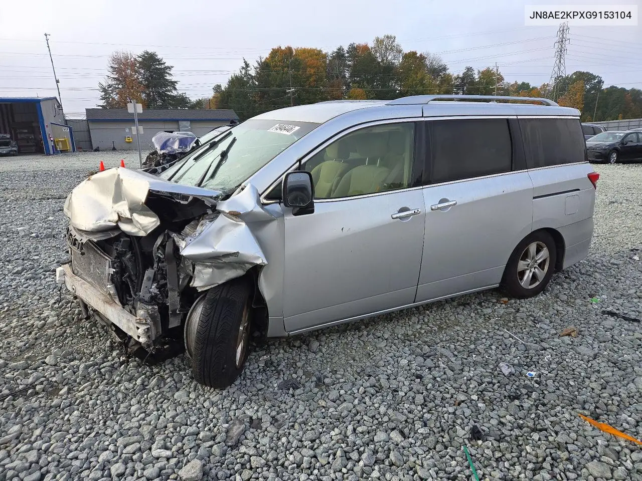 NISSAN QUEST 2016, VIN JN8AE2KPXG9153104