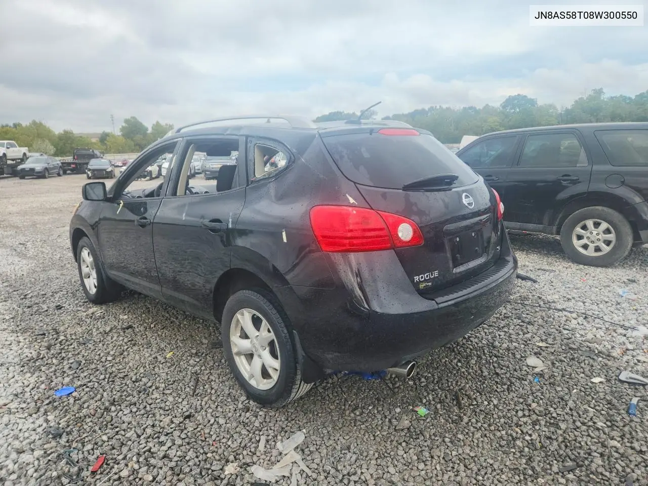 2008 NISSAN ROGUE VIN JN8AS58T08W300550 — фото 2