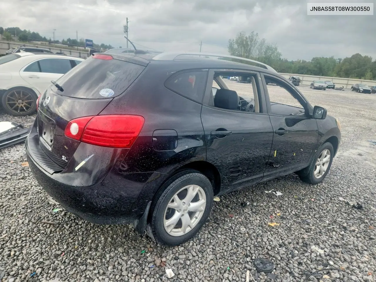 2008 NISSAN ROGUE VIN JN8AS58T08W300550 — фото 3