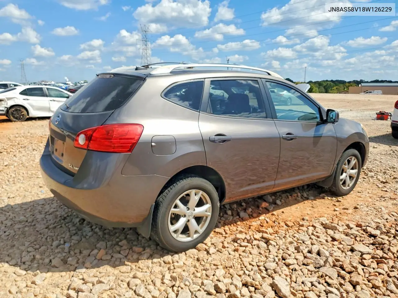 2008 NISSAN ROGUE VIN JN8AS58V18W126229 — фото 3