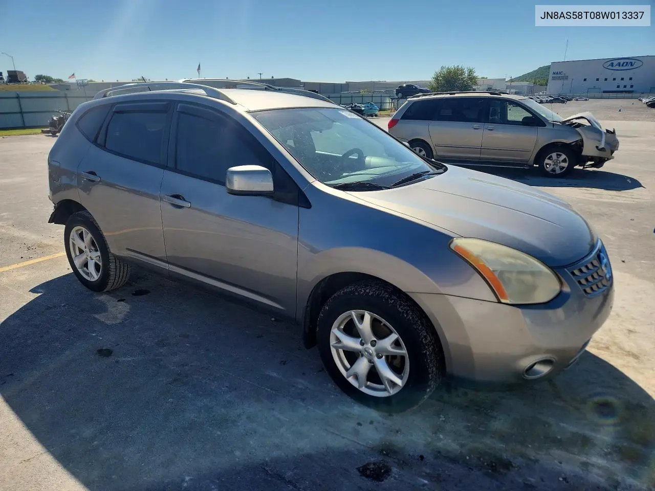 2008 NISSAN ROGUE VIN JN8AS58T08W013337 — фото 4