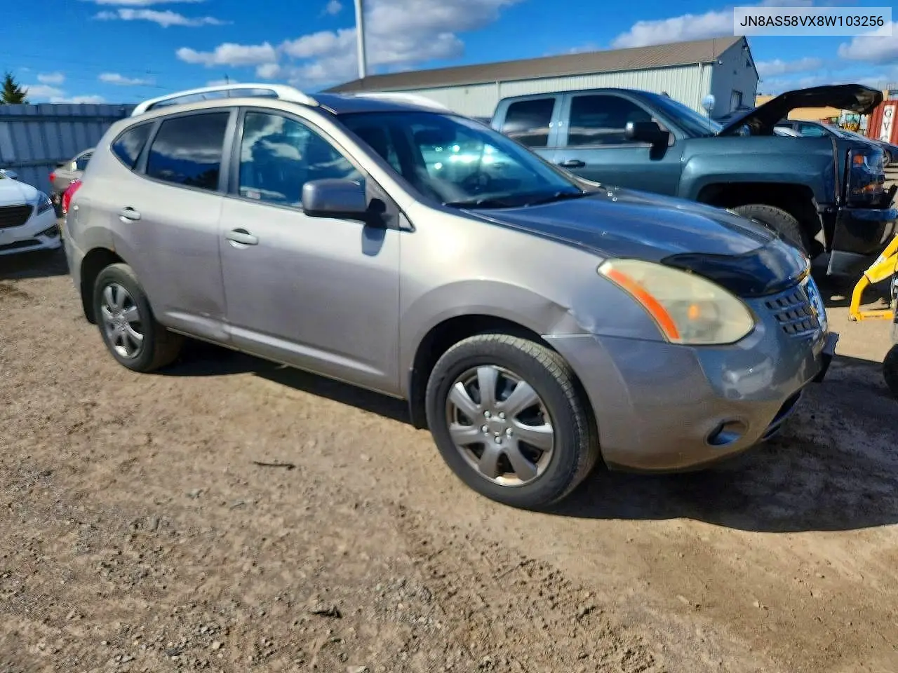 2008 NISSAN ROGUE VIN JN8AS58VX8W103256 — фото 4