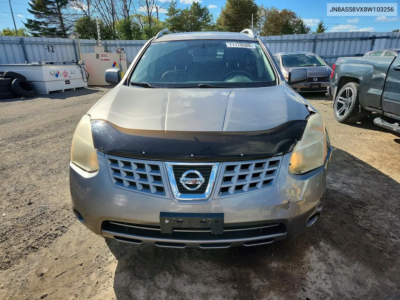 2008 NISSAN ROGUE VIN JN8AS58VX8W103256 — фото 5