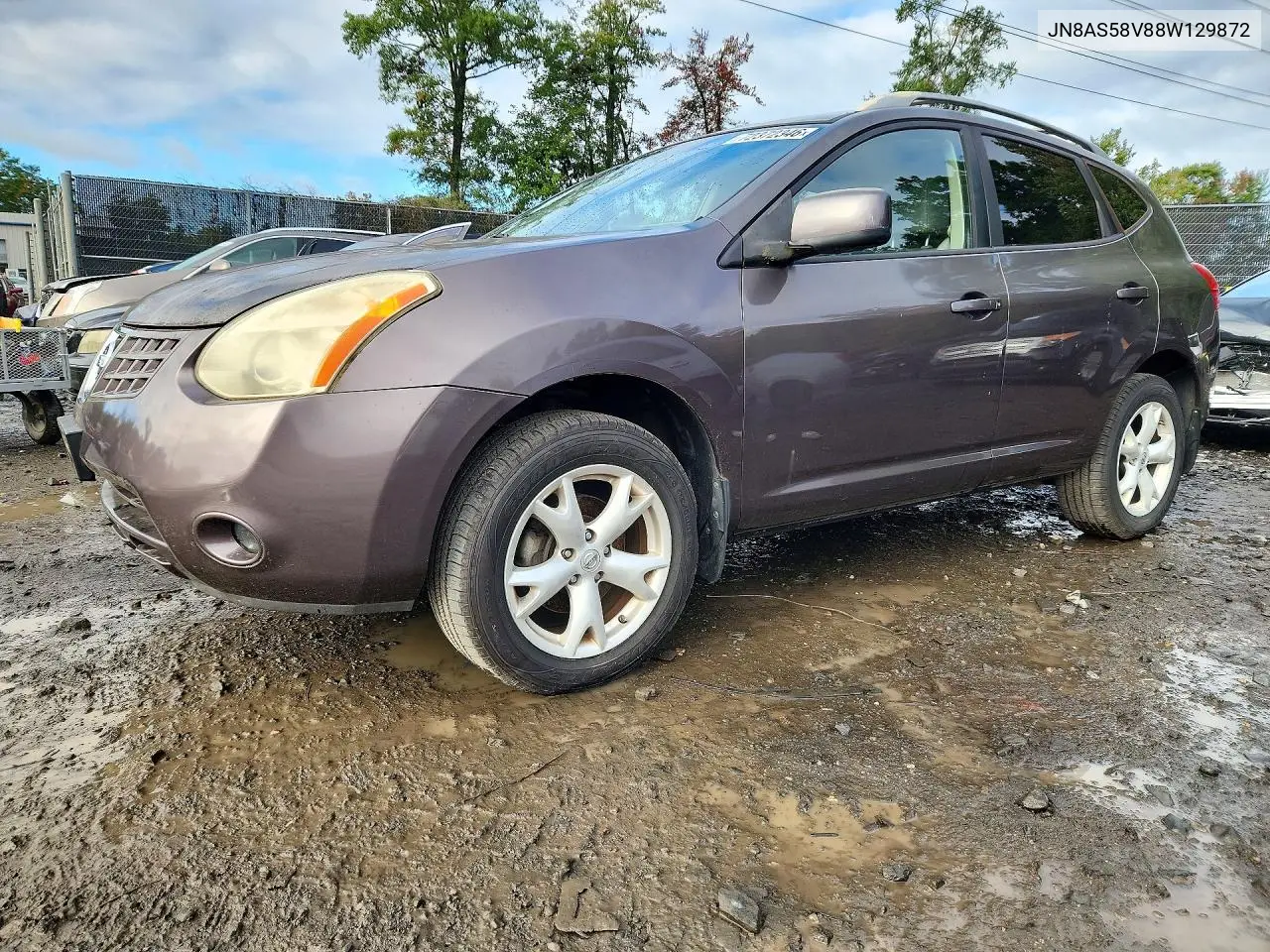NISSAN ROGUE 2008, VIN JN8AS58V88W129872