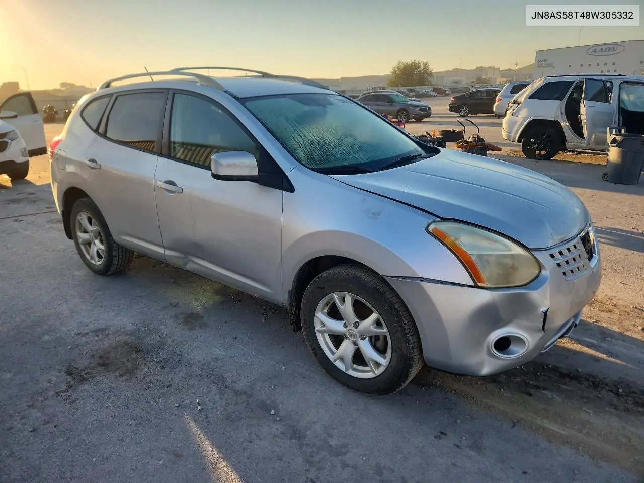 2008 NISSAN ROGUE VIN JN8AS58T48W305332 — фото 4