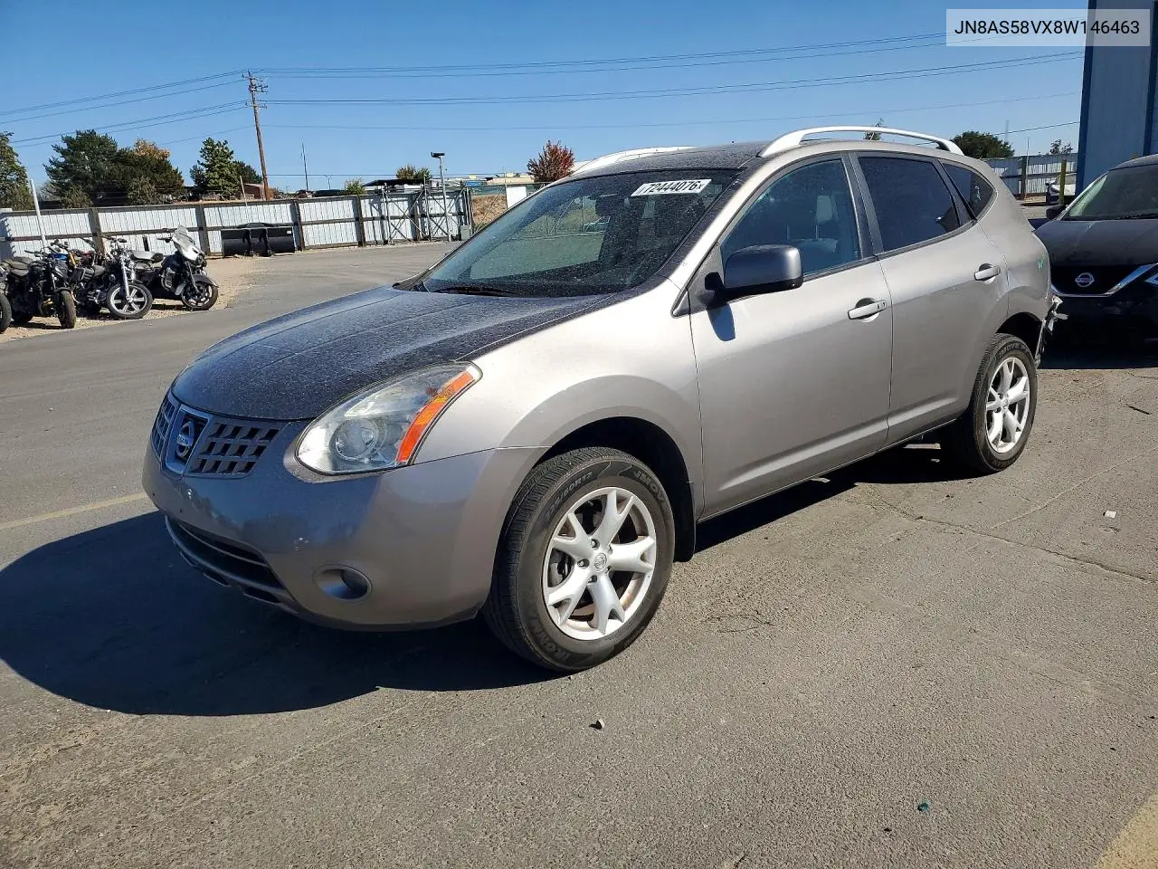 NISSAN ROGUE 2008, VIN JN8AS58VX8W146463
