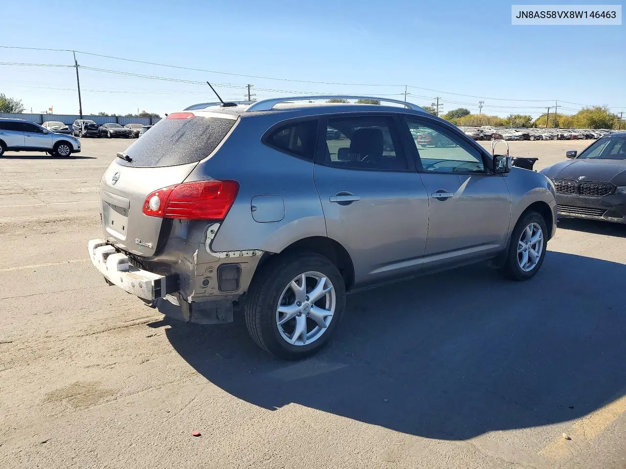 2008 NISSAN ROGUE VIN JN8AS58VX8W146463 — фото 3