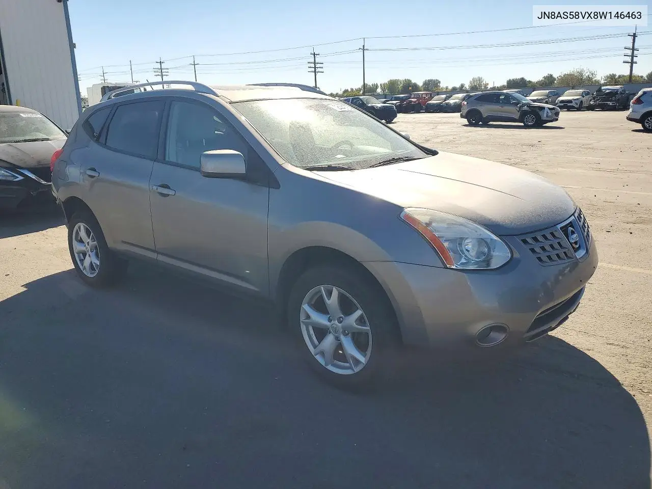 2008 NISSAN ROGUE VIN JN8AS58VX8W146463 — фото 4