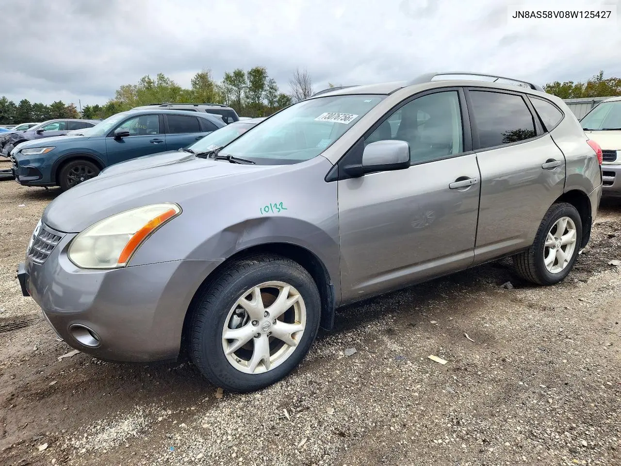 NISSAN ROGUE 2008, VIN JN8AS58V08W125427
