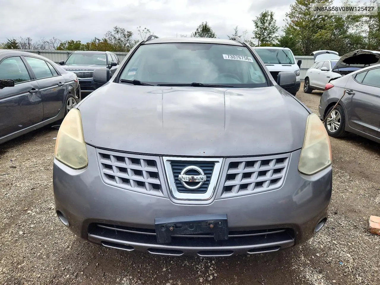 2008 NISSAN ROGUE VIN JN8AS58V08W125427 — фото 5