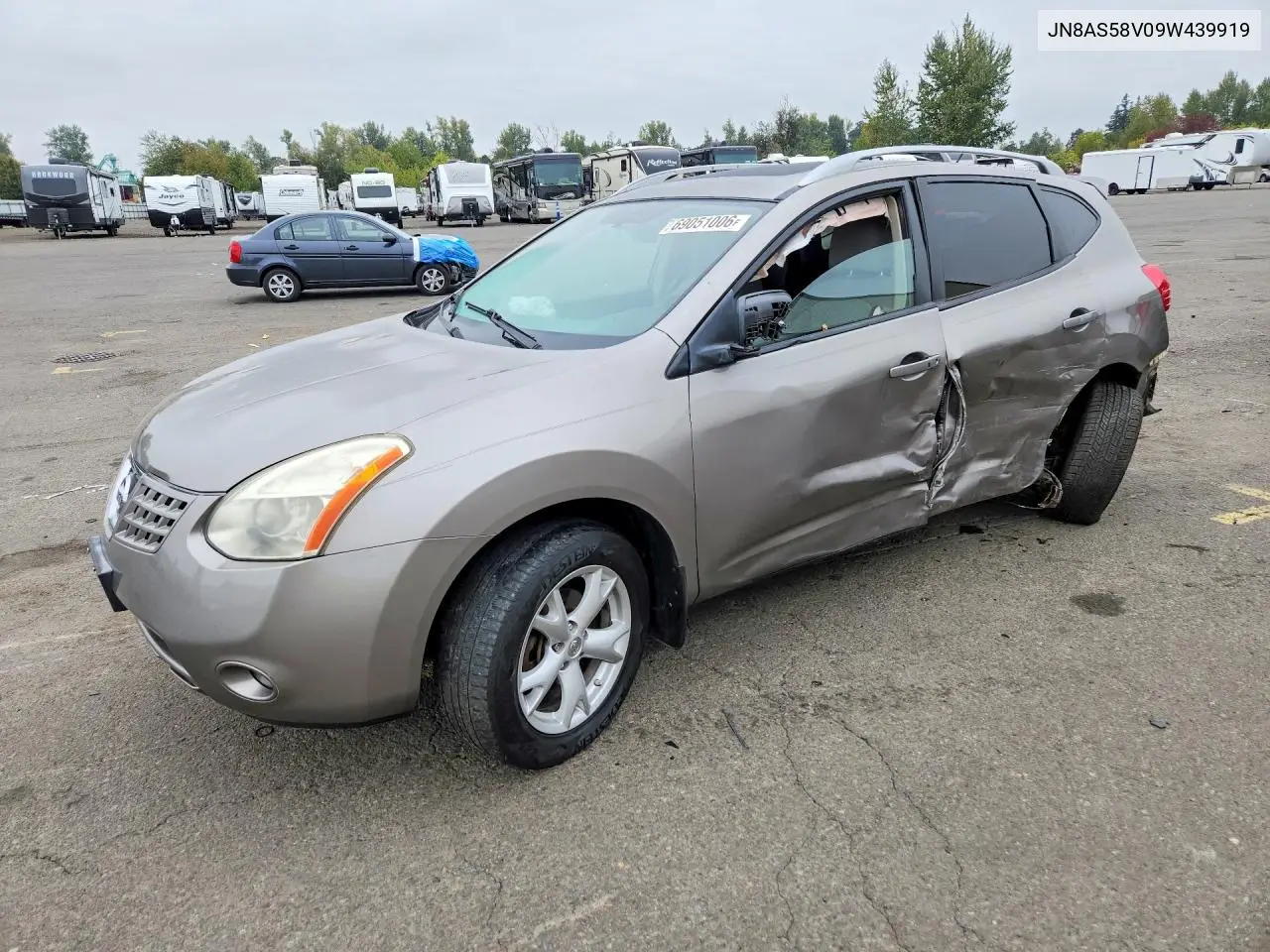 NISSAN ROGUE 2009, VIN JN8AS58V09W439919