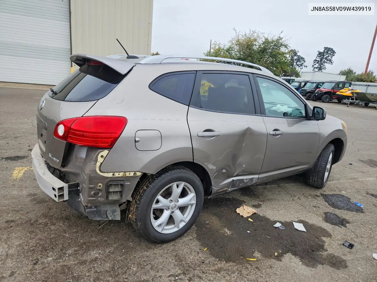 2009 NISSAN ROGUE VIN JN8AS58V09W439919 — фото 3