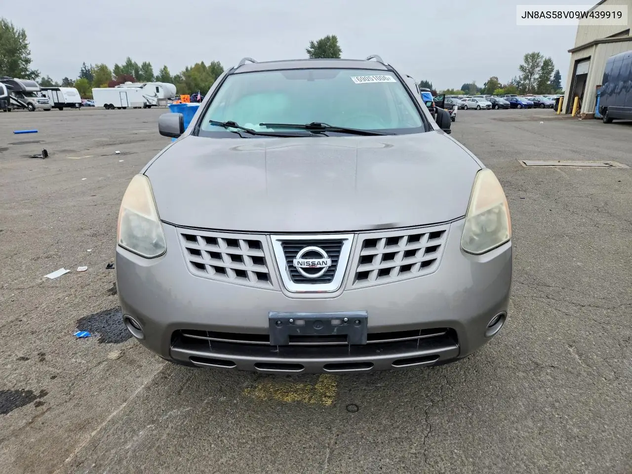 2009 NISSAN ROGUE VIN JN8AS58V09W439919 — фото 5