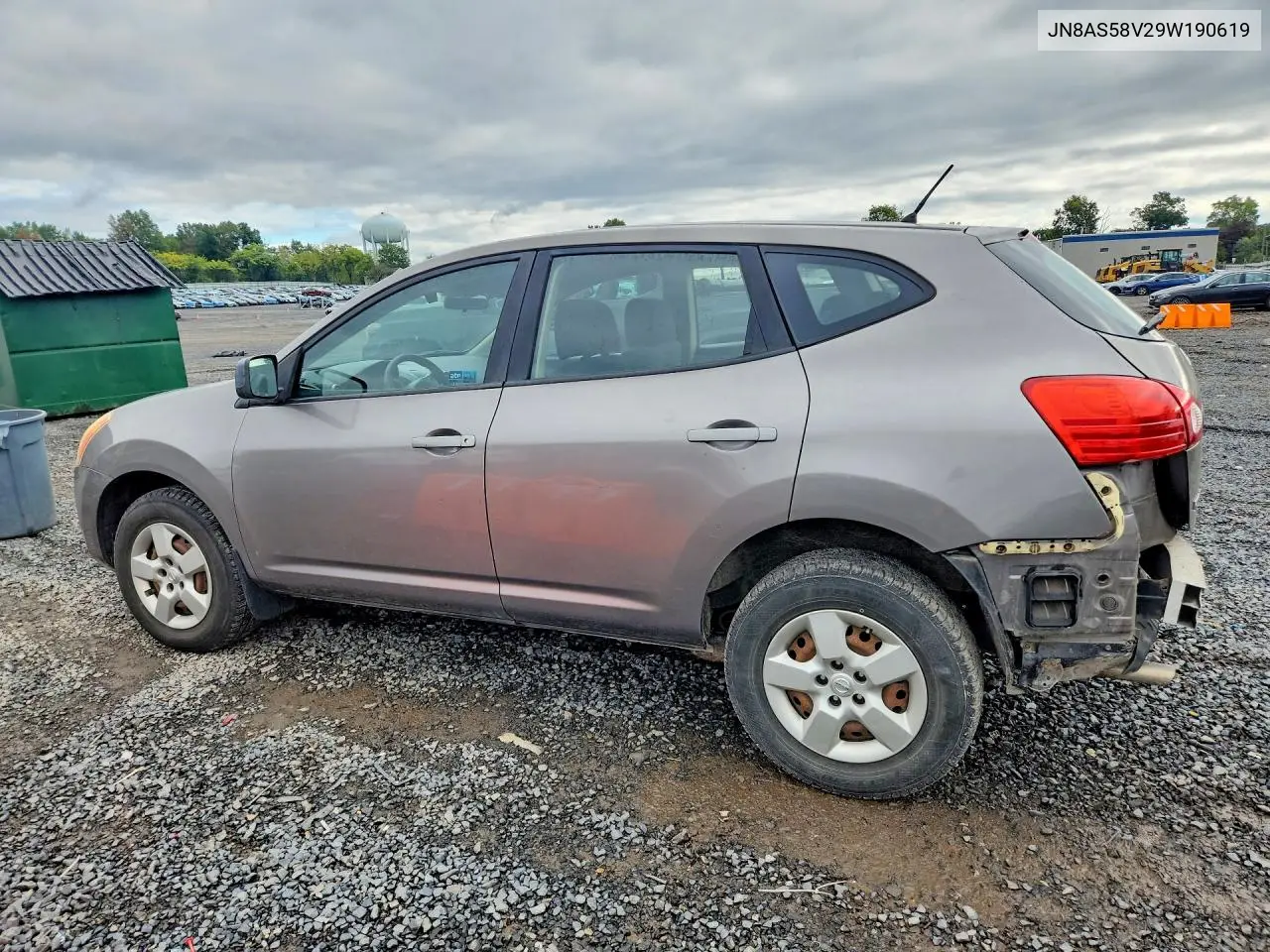 2009 NISSAN ROGUE VIN JN8AS58V29W190619 — фото 2
