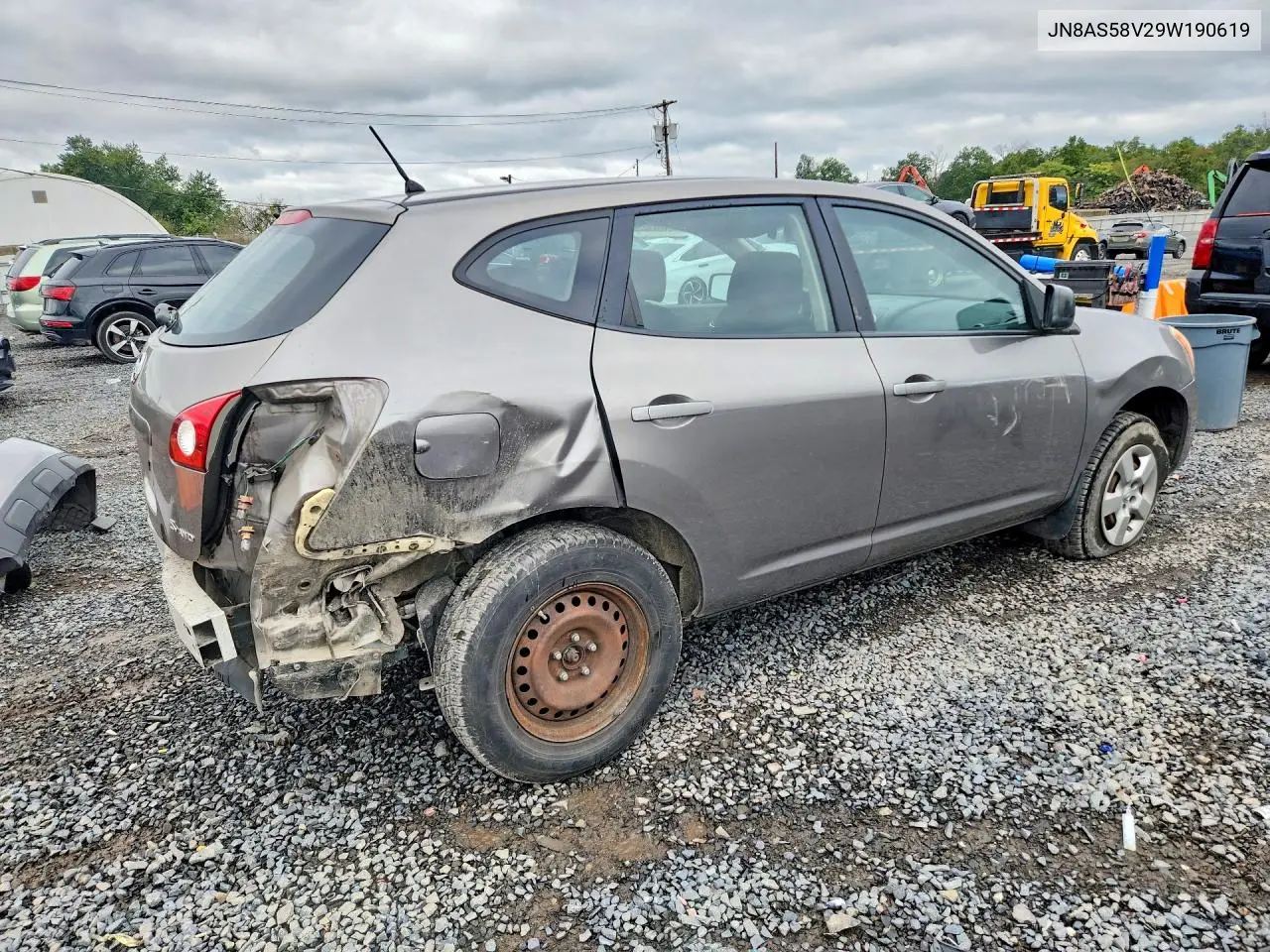 2009 NISSAN ROGUE VIN JN8AS58V29W190619 — фото 3